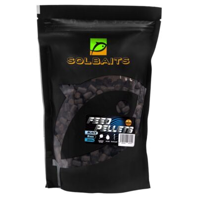 Solbaits, Pellet Feed Black 9mm/800g