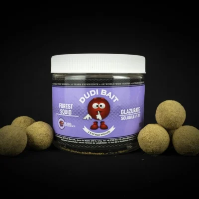 Obalené Boilies Dudi Bait Forest Squid 100g Rozpustné (Solubile)