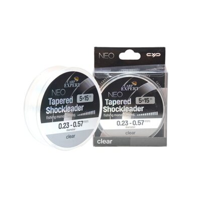 Šokový vlasec Neo Tapered Shockleader Clear 0,26-0,57 mm 5x15 m. Carp Expert